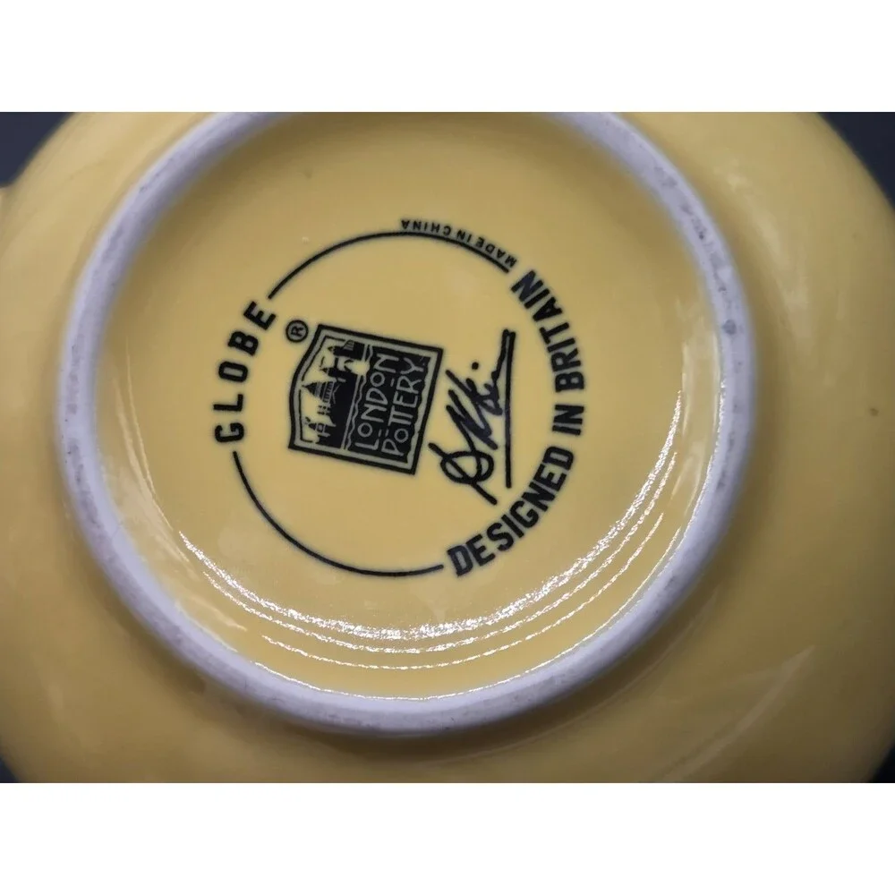 London Pottery Co Globe Teapot Yellow Ceramic 5 Cup